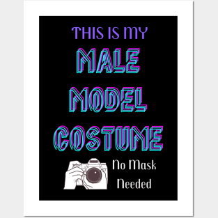 Male Model Lazy Halloween Costume Posters and Art